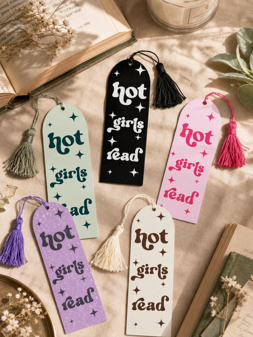 Hot Girls Read Acrylic Bookmark | Book Lover Gift | Reader Gift | Booktok Accessory |