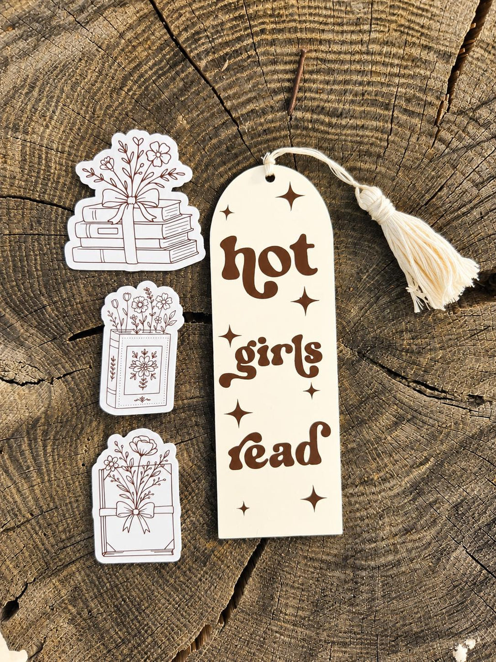 Hot Girls Read Acrylic Bookmark | Book Lover Gift | Reader Gift | Booktok Accessory |