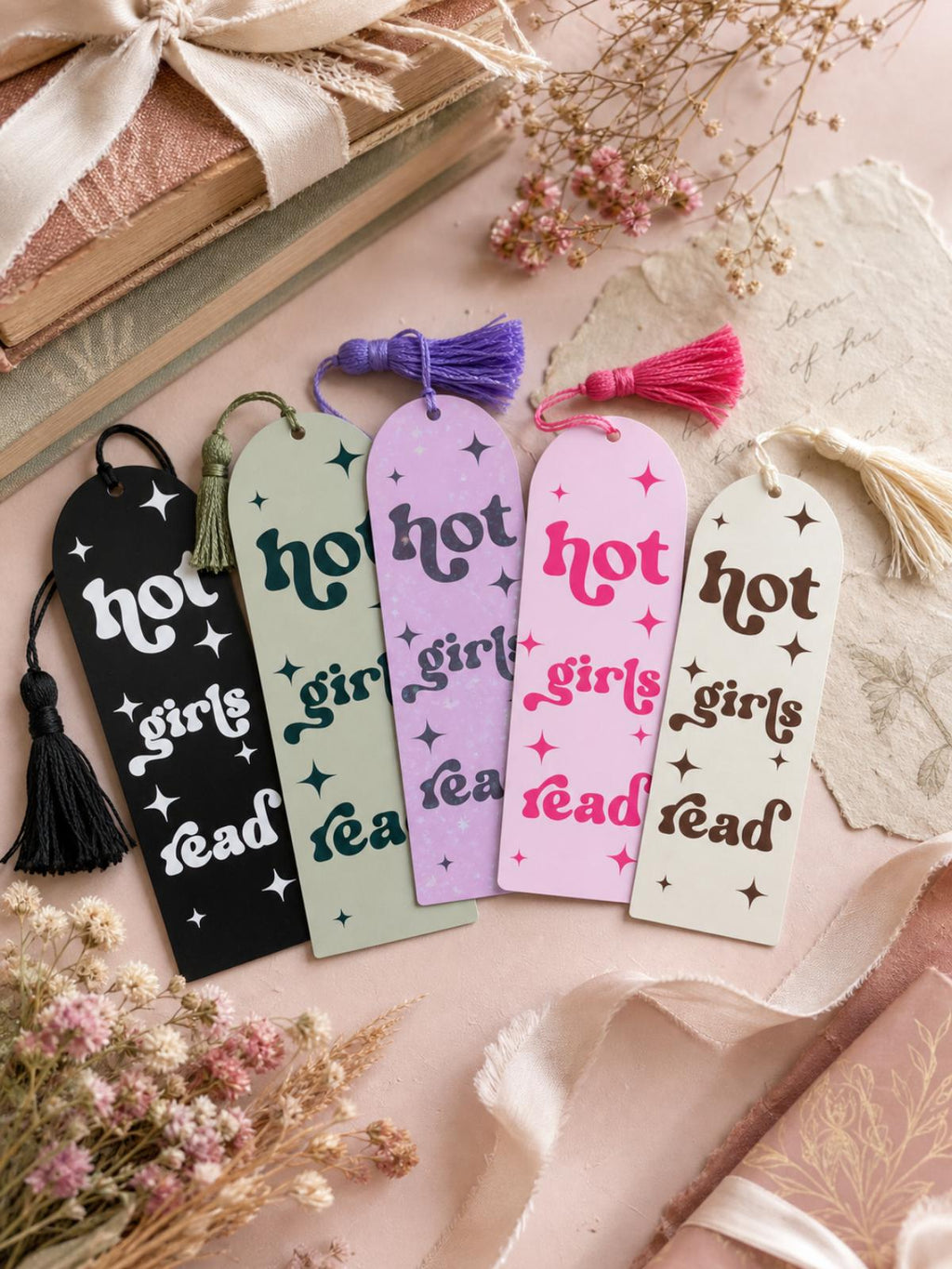 Hot Girls Read Acrylic Bookmark | Book Lover Gift | Reader Gift | Booktok Accessory |