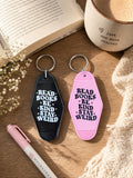 Retro Motel Keychain | Read Books Be Kind Stay Weird Accessory