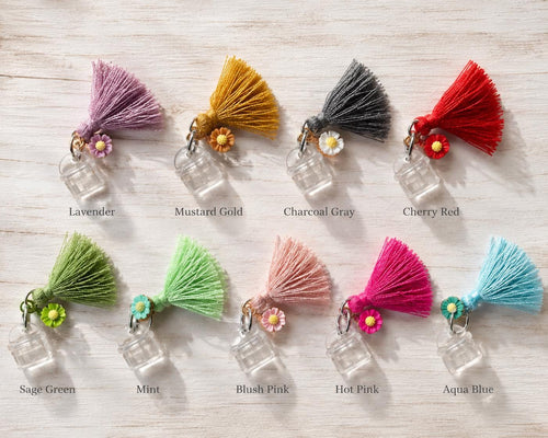 Floral USB-C Dust Plug Charm | Kindle Phone Port Protector, Tassel Accessory